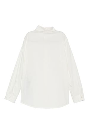 camicia in cotone bianco GUCCI KIDS | 834592XWA5G9072